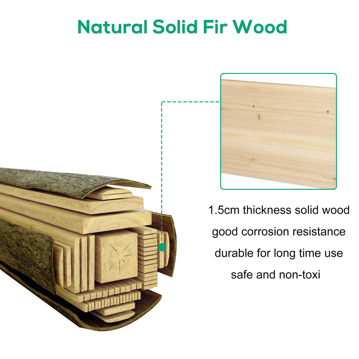 3 Tier Raised Wooden Garden Bed Planter Box D599673
