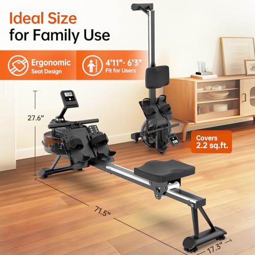 Water Rowing Machine with 330LB Weight Capacity H3851