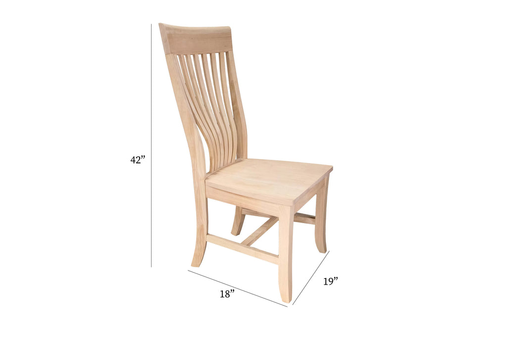 Unfinished Dining Chair Set of 2 D552