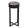 Espresso Accent Table with Mango Wood Top I66992