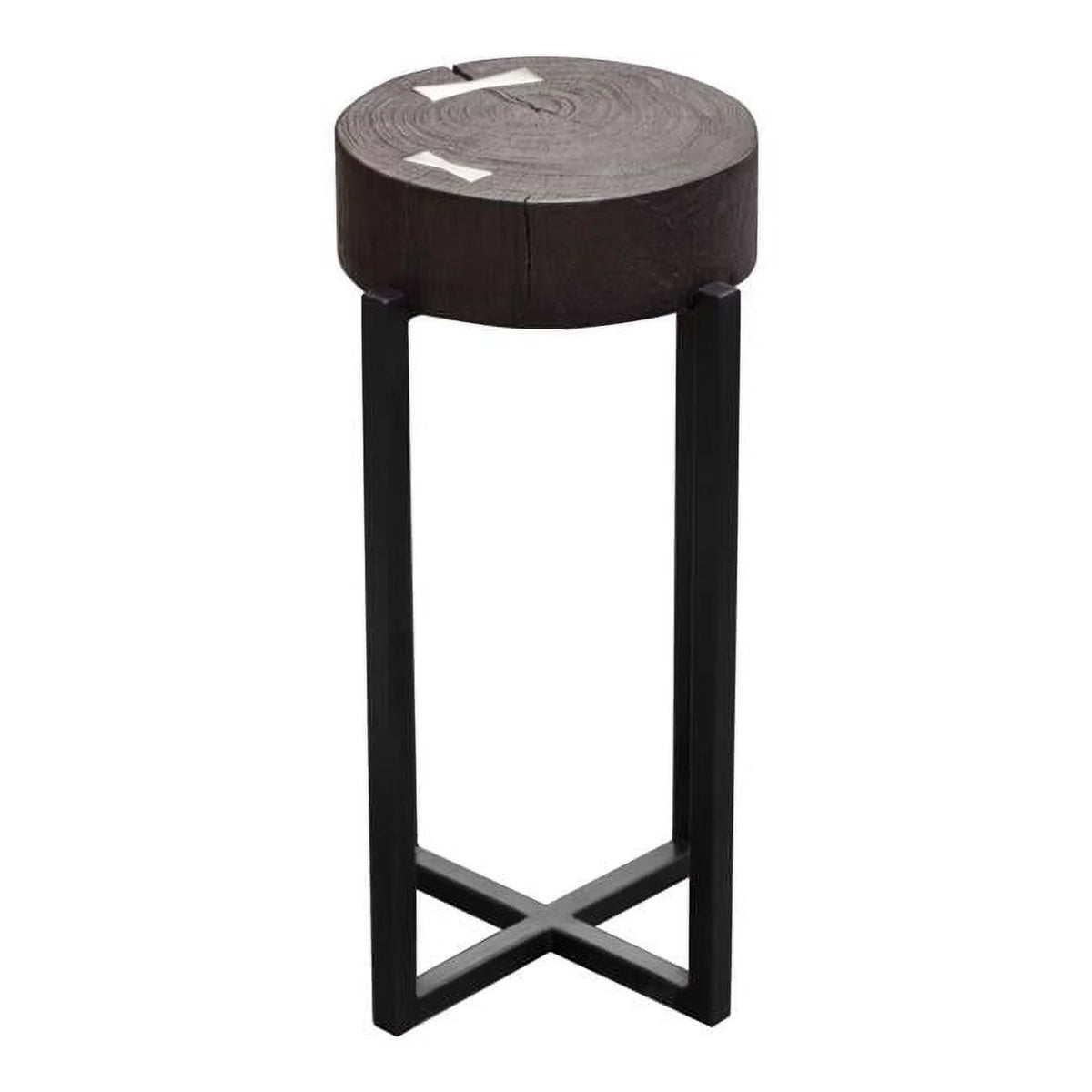 Espresso Accent Table with Mango Wood Top I66992