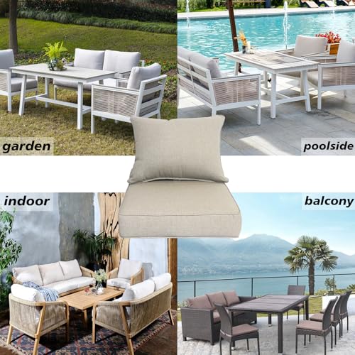 20"x42" Water-Proof Outdoor Dining Cushion Set of 1 with Handles & Ties A613996