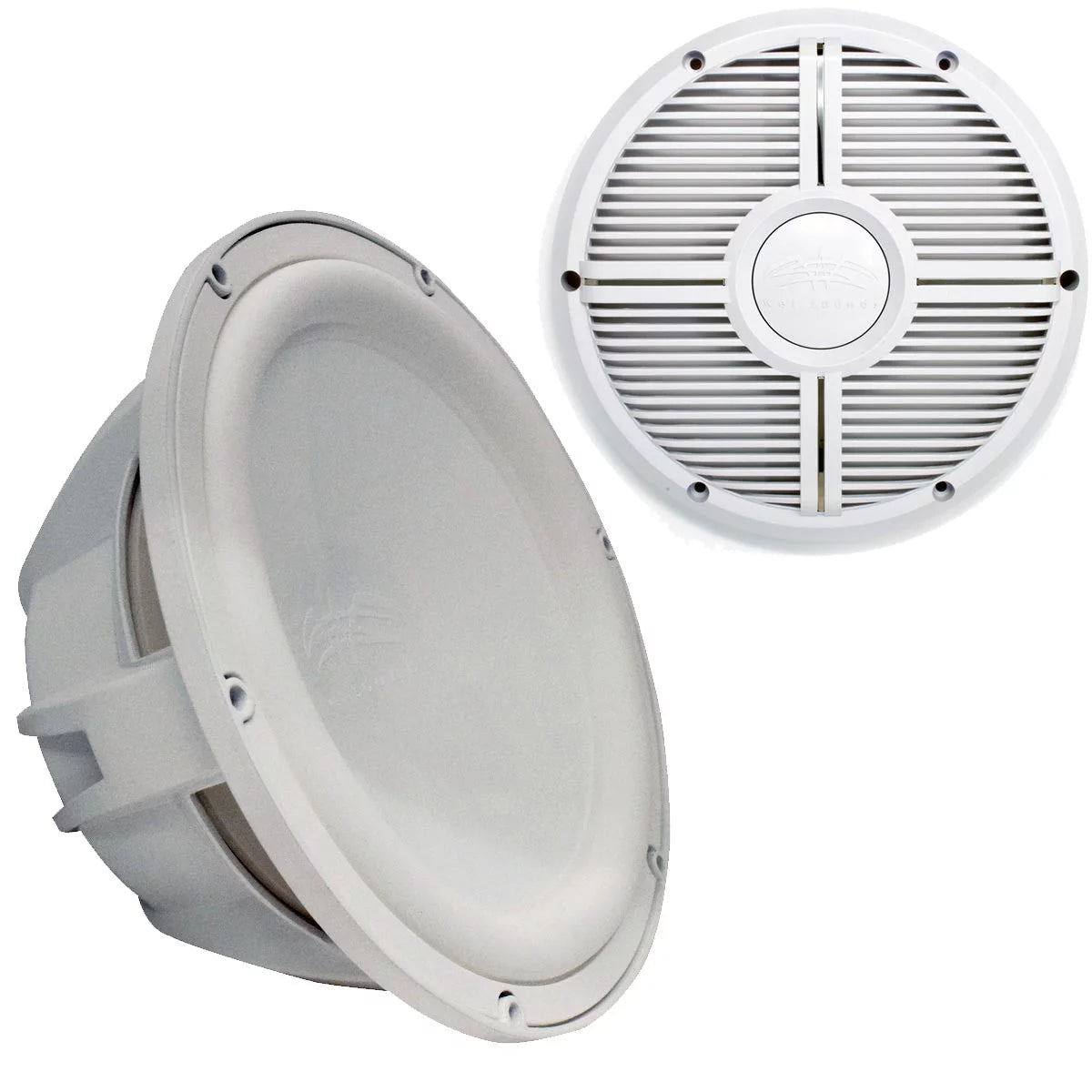 White 12" 2 Ohm Subwoofer & Grill S16468