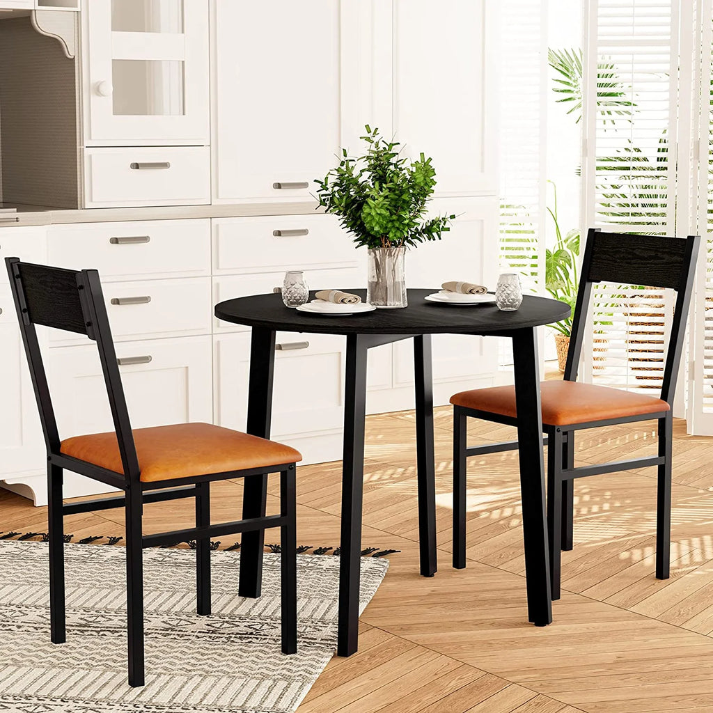 3 Piece Dining Table Set with 2 Cushioned Chairs I48212