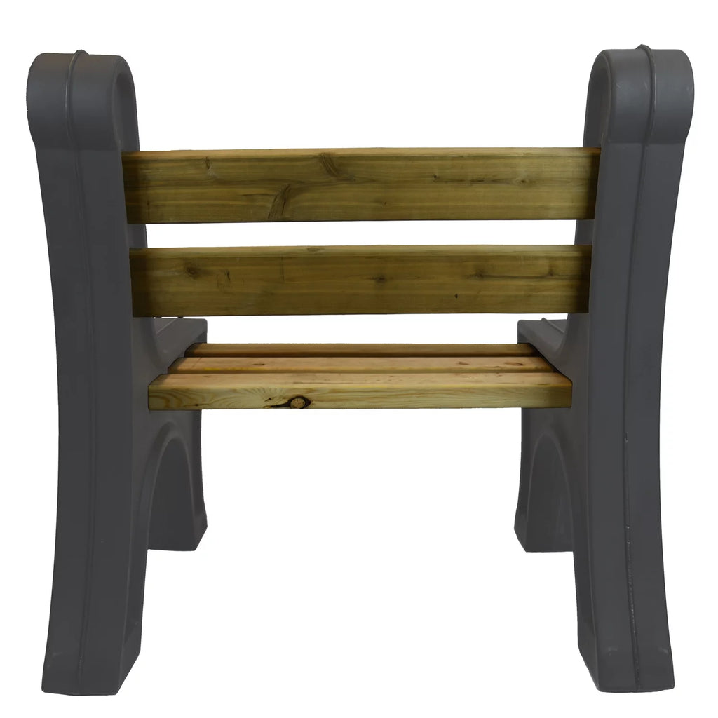 Lightweight Indoor or Outdoor Bench Ends Graphite V699899