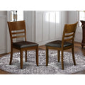 Espresso Wood Dining Chair Set Of 2 E32727
