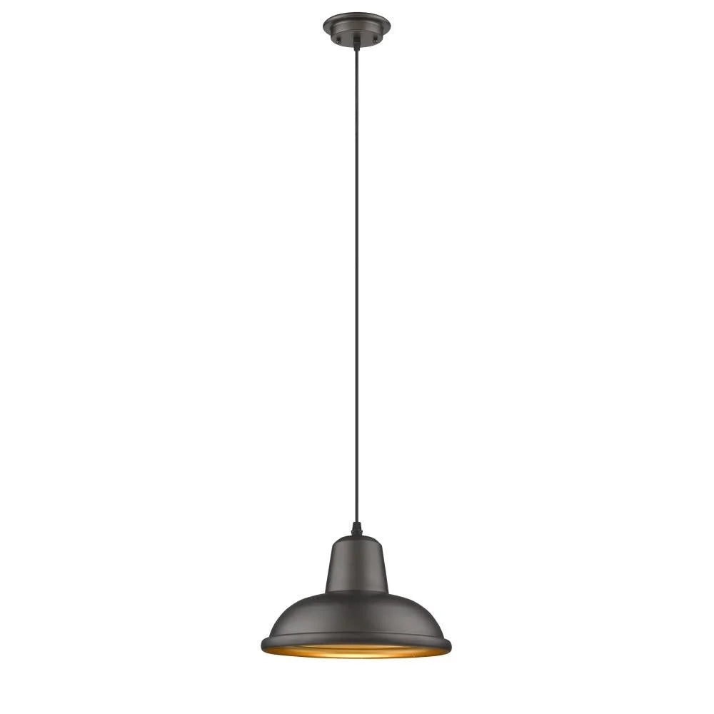 1 Light Rubbed Bronze Mini Pendant L36471