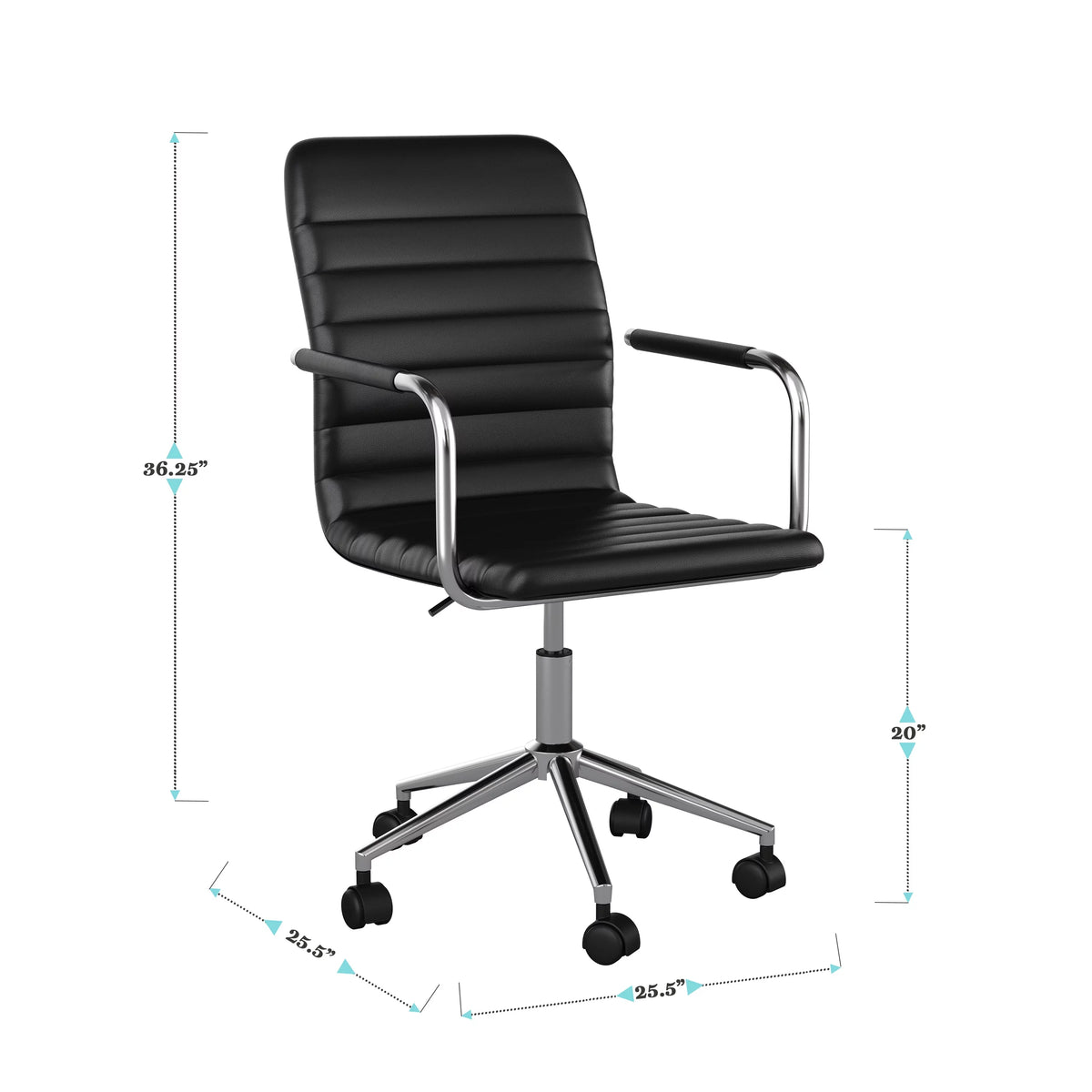 Black Upholstered Office Chair W223705