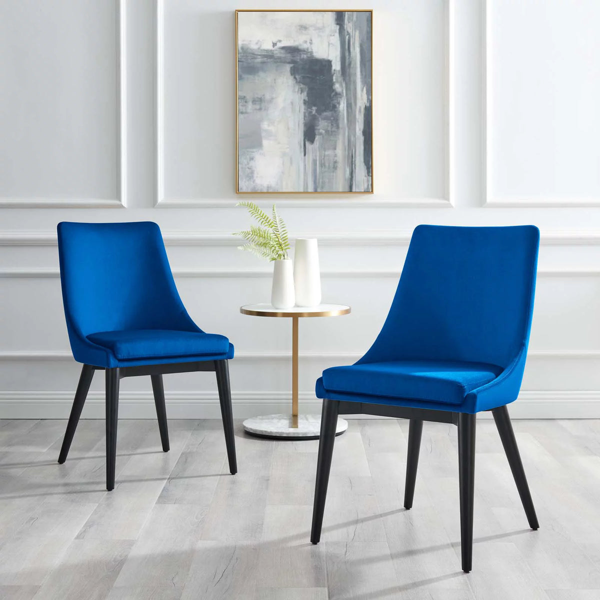 Blue Velvet Dining Chair D60087