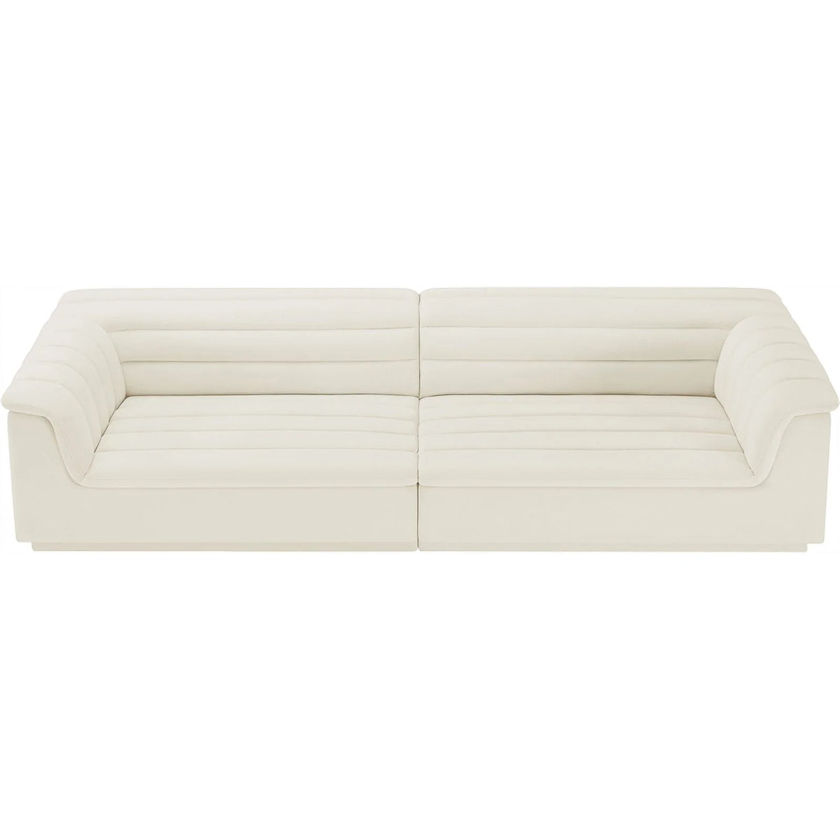 Cream Velvet Modular Sofa Z7973