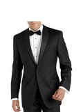 Black Single Breasted Notch Lapel Tuxedo Suit Set U18949