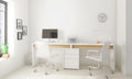 3 Piece Home Office Set Natural Maple & White Y921436