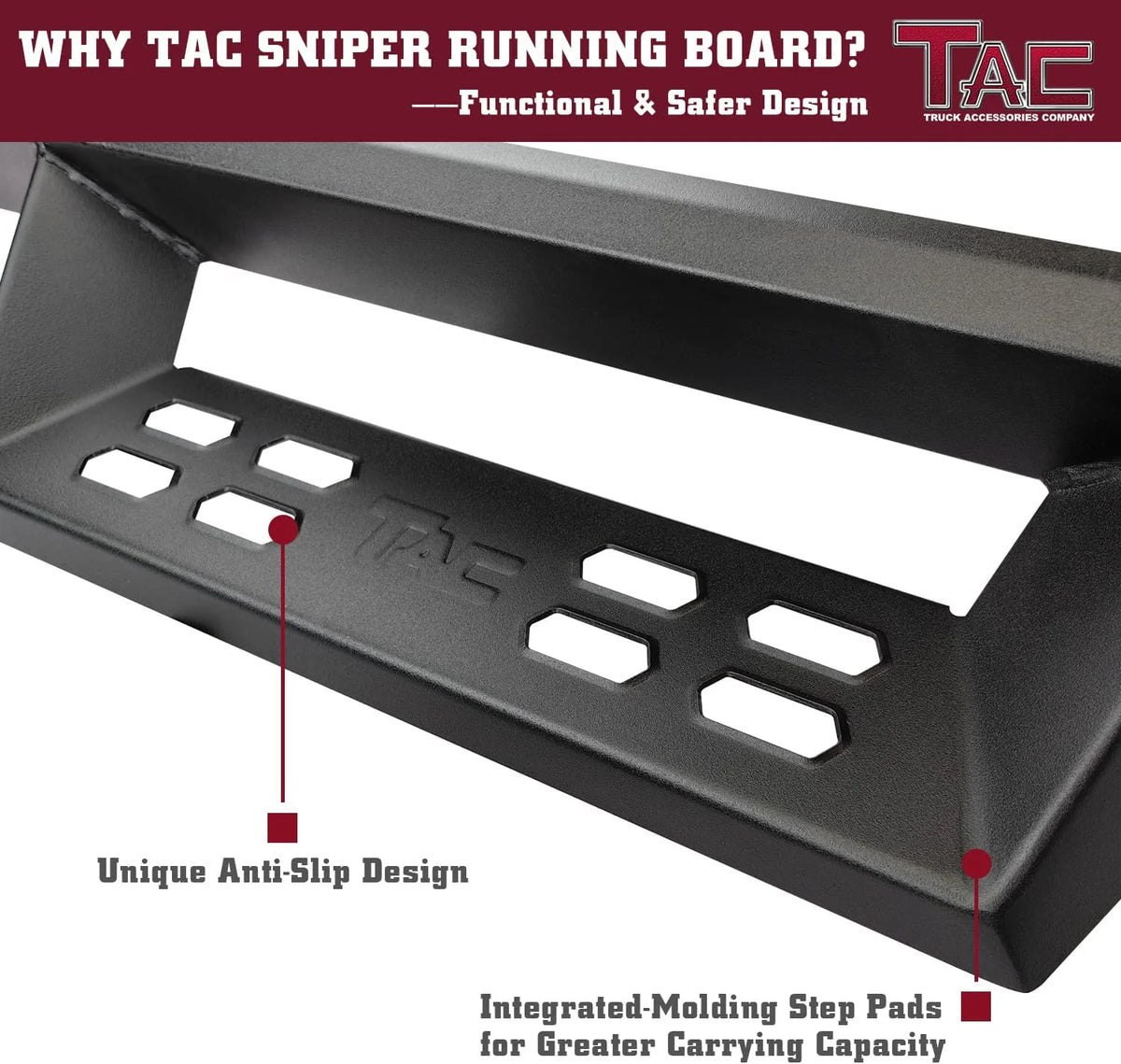 Running Boards Side Steps Nerf Bars 2pcs V244122