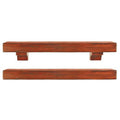 72 in. Medium Finish Rustic Distressed Shelf S3081