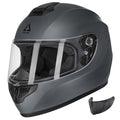 Full Face Motorcycle Helmet with Tinted and Clear Visor X5617