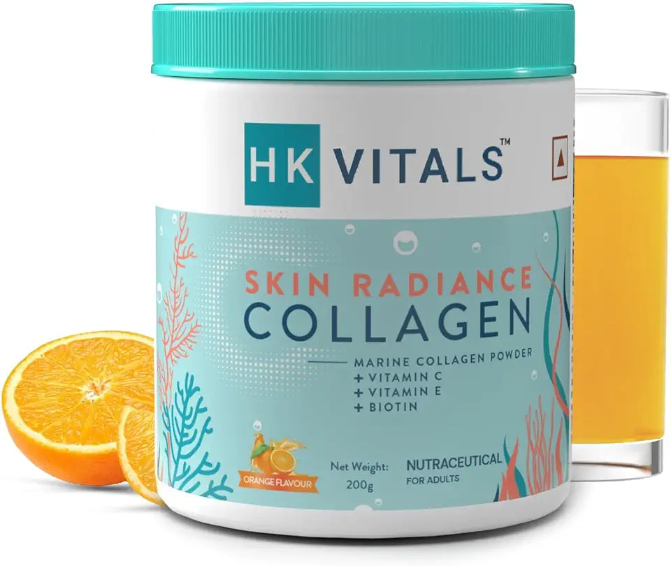 Collagen Powder Orange 200g with Biotin Vitamin C E & Sodium Hyaluronate V753983