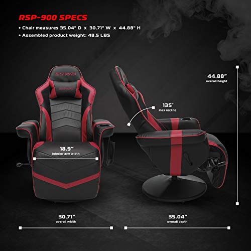 Gray Racing Style Gaming Recliner I894