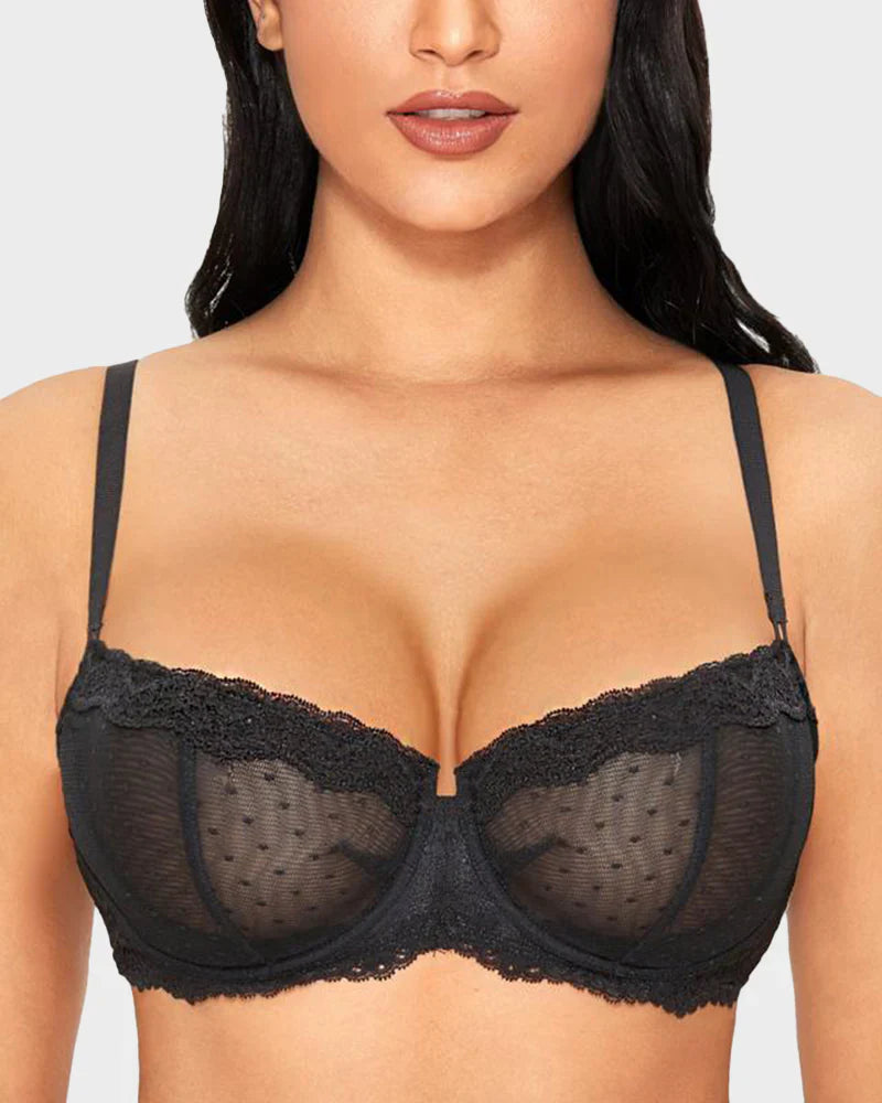 Lace Underwire Balconette Bra E2093