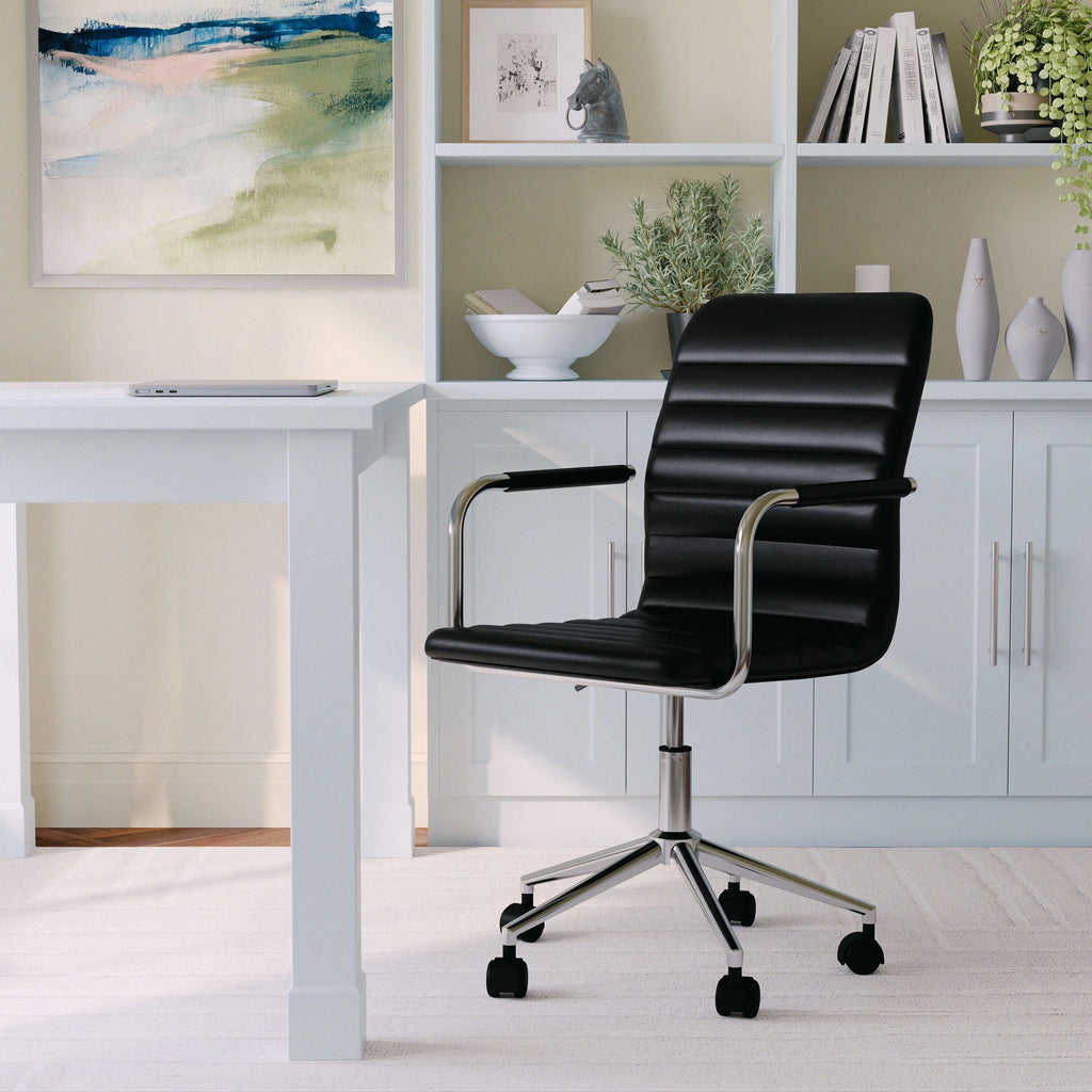 Black Upholstered Office Chair W223705