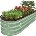 Charcoal 8x2x1ft Metal Raised Garden Bed C37846