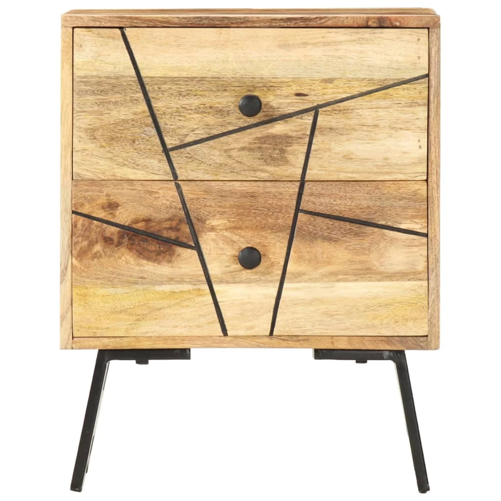 Solid Mango Wood Bedside Cabinet I83689
