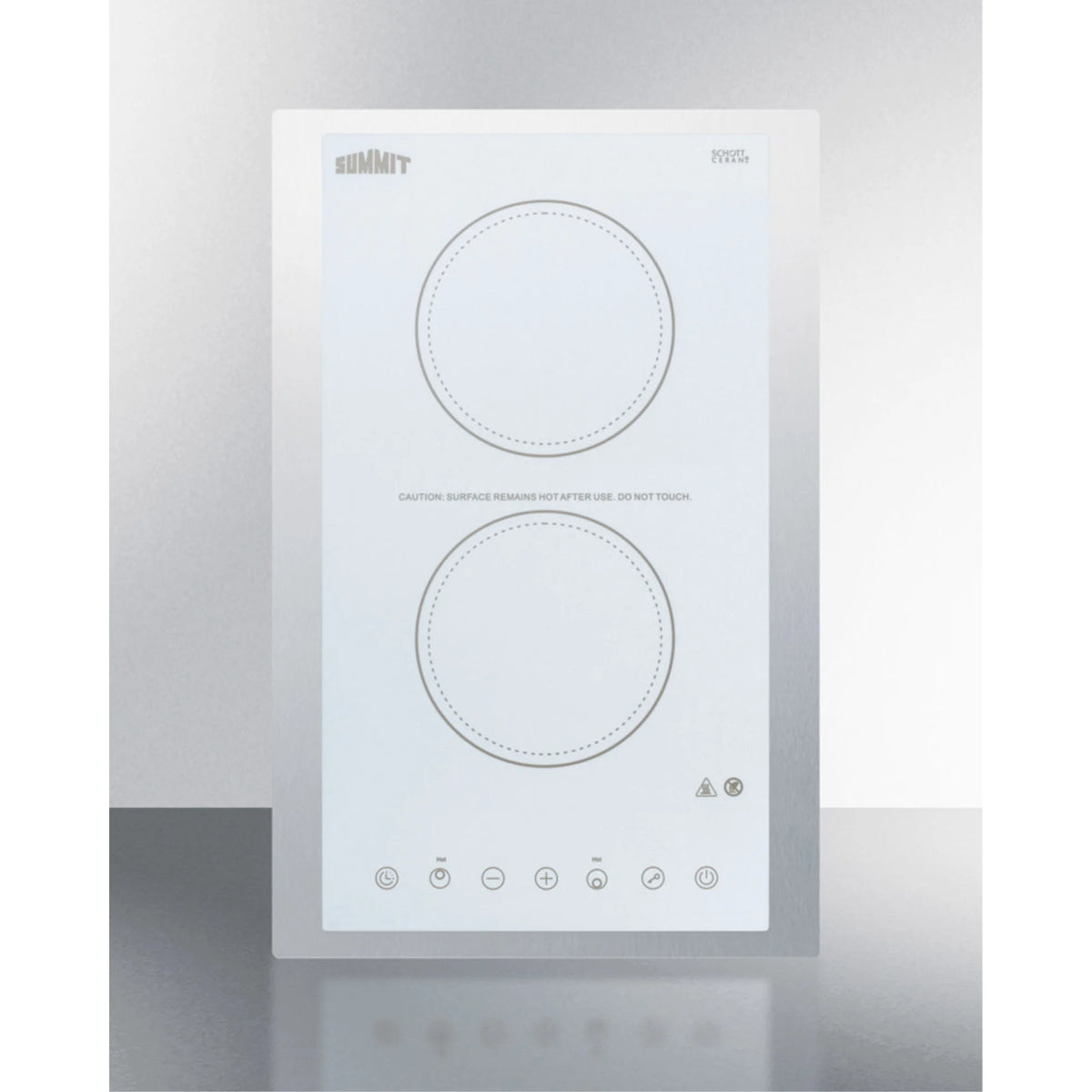 White 2-Burner Ceramic Glass Cooktop L292499