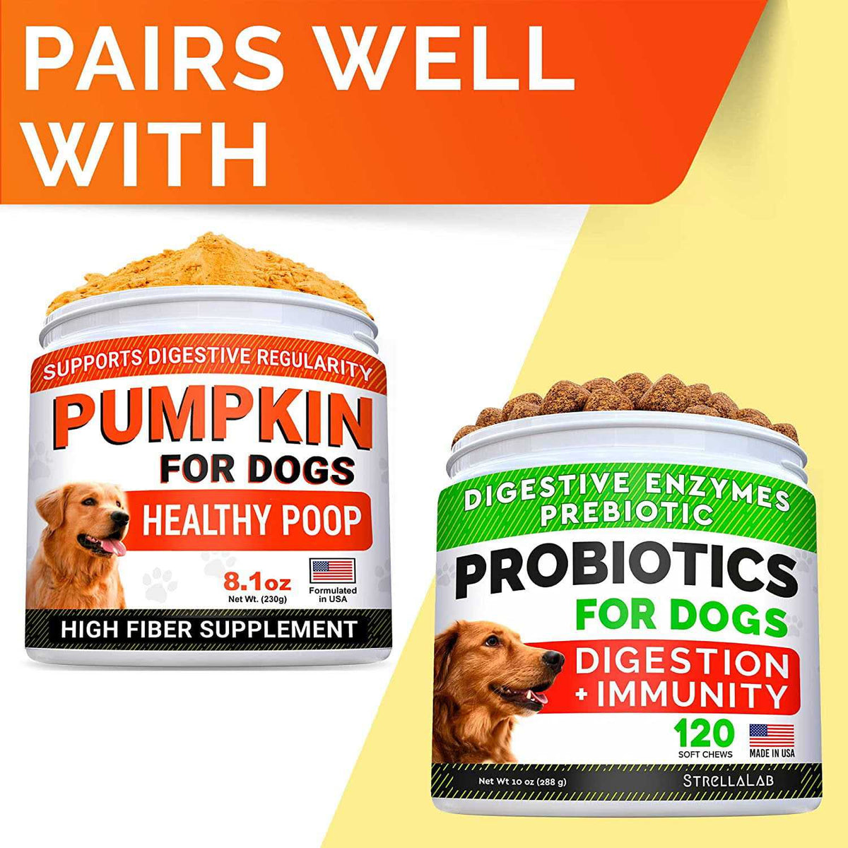 High Fiber Digestive Supplement for Dogs P5777