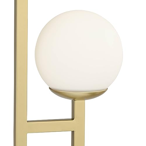 30" Tall Gold Marble Metal 3-Light Table Lamp V167