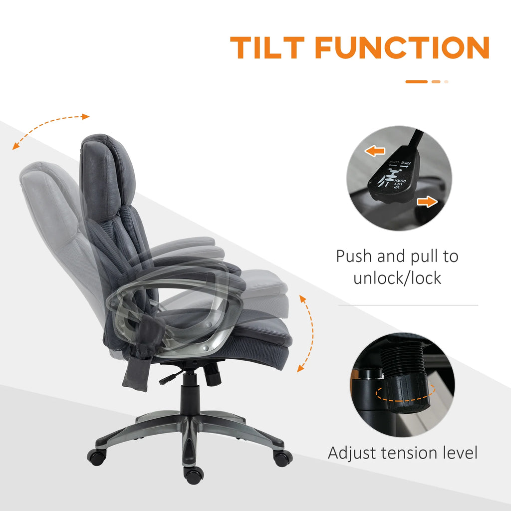 Gray Executive Office Chair with Vibration Massage R74387