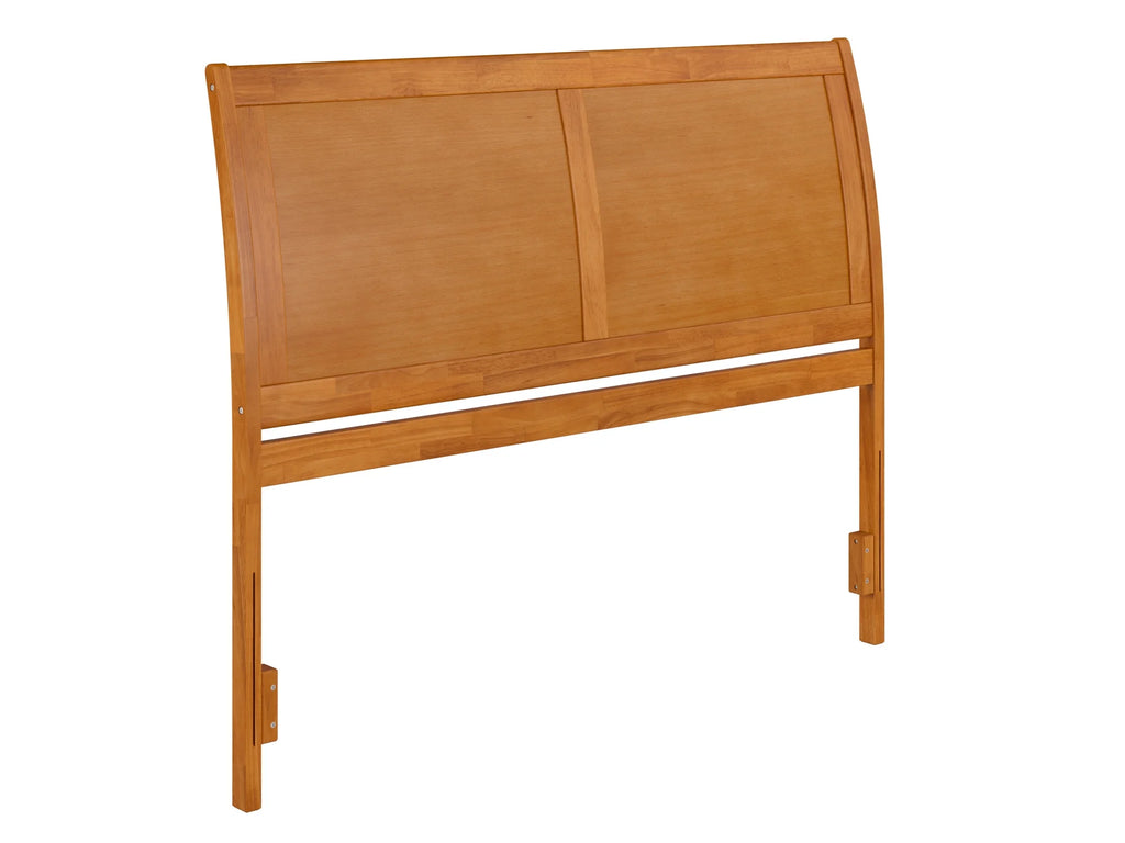 Queen Sleigh Solid Wood Panel Headboard with Attachable Charger S272