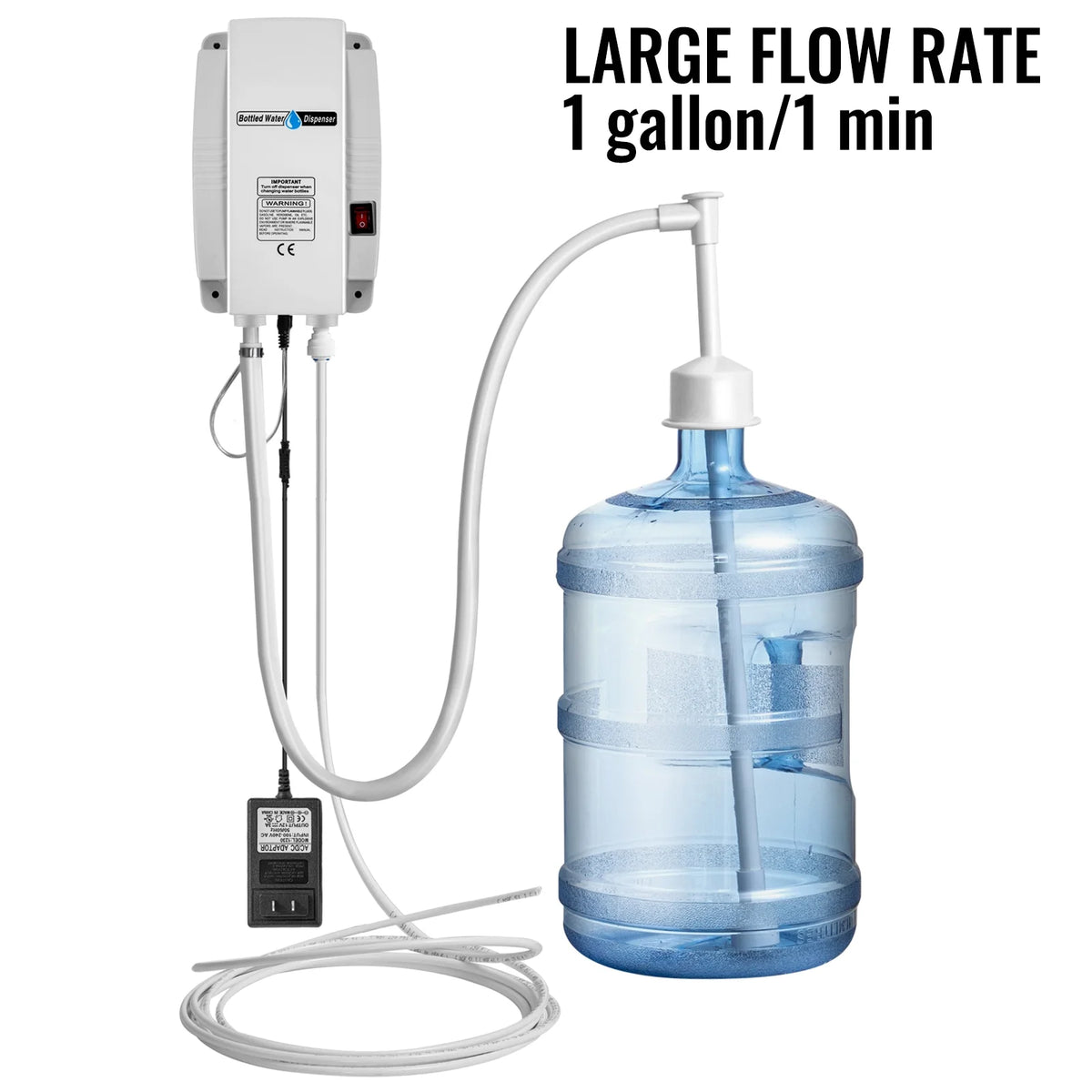 Bottled Water Dispensing System Single Inlet with AC/DC Adapter U24842