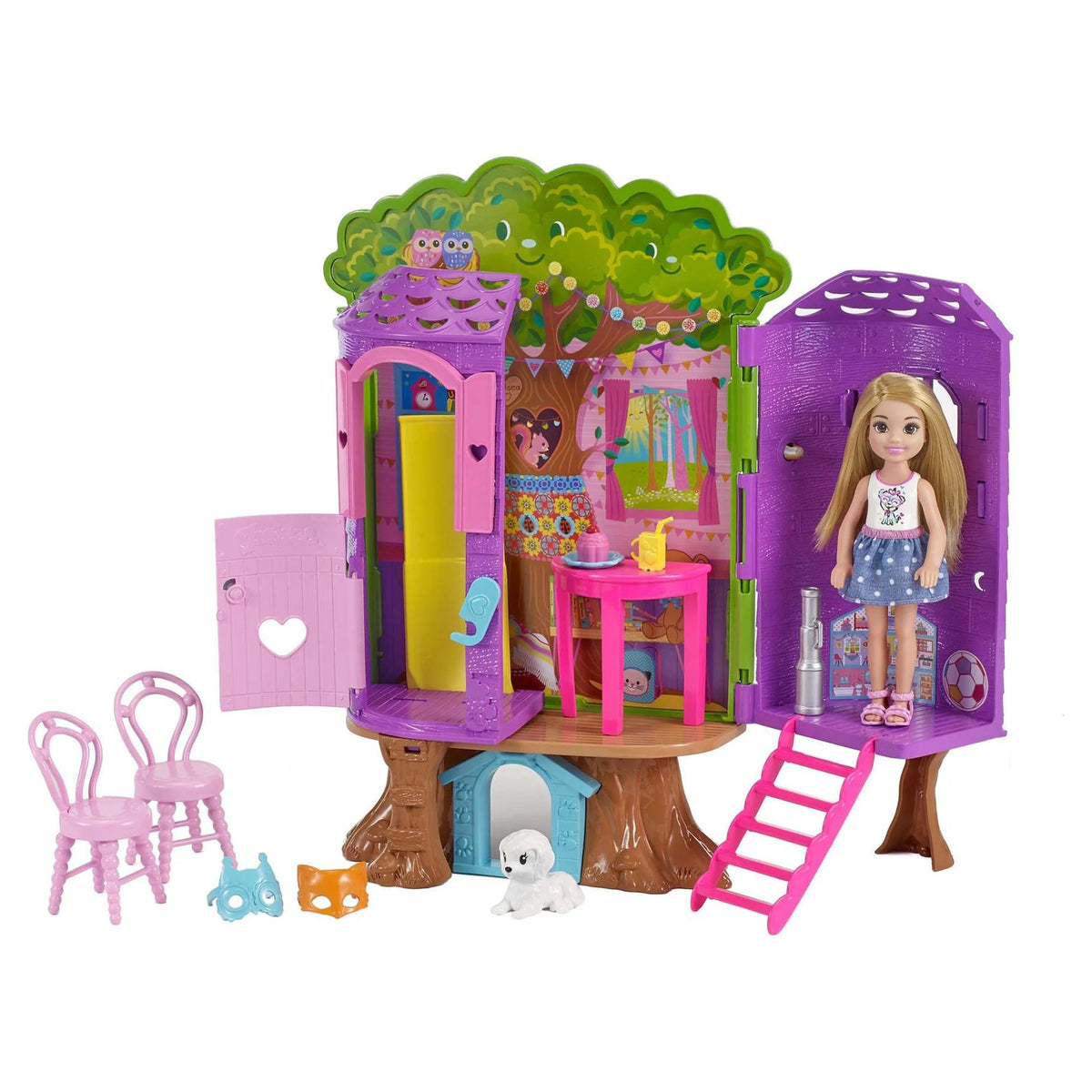 Treehouse Dollhouse Playset with Accessories M745