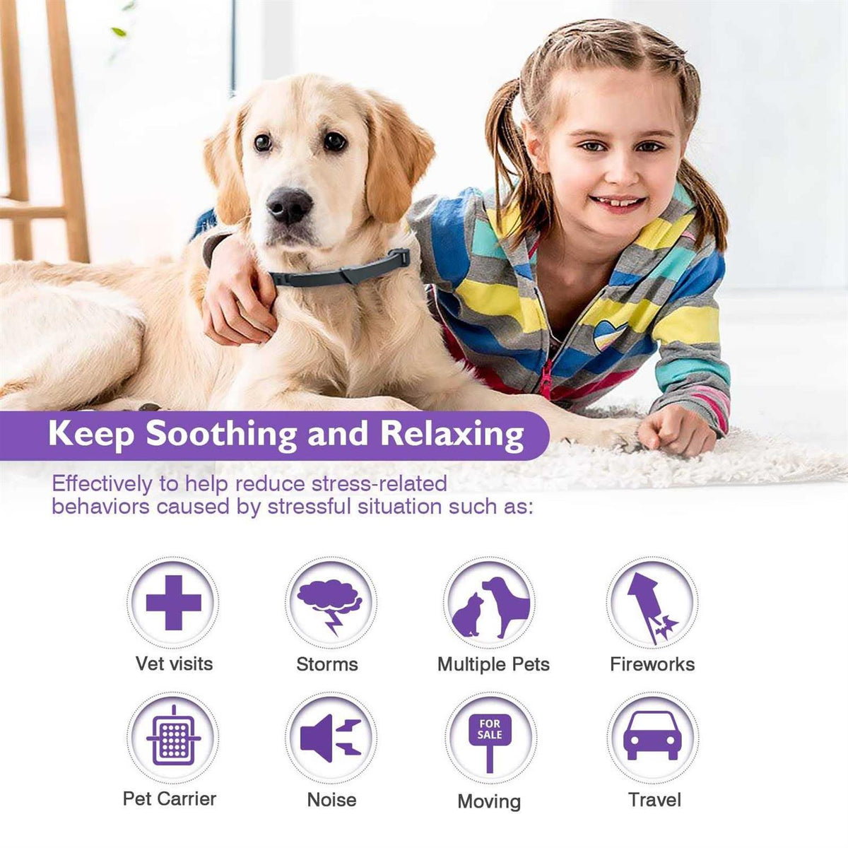 Adjustable Calming Pheromones Collar 3 Packs V35466
