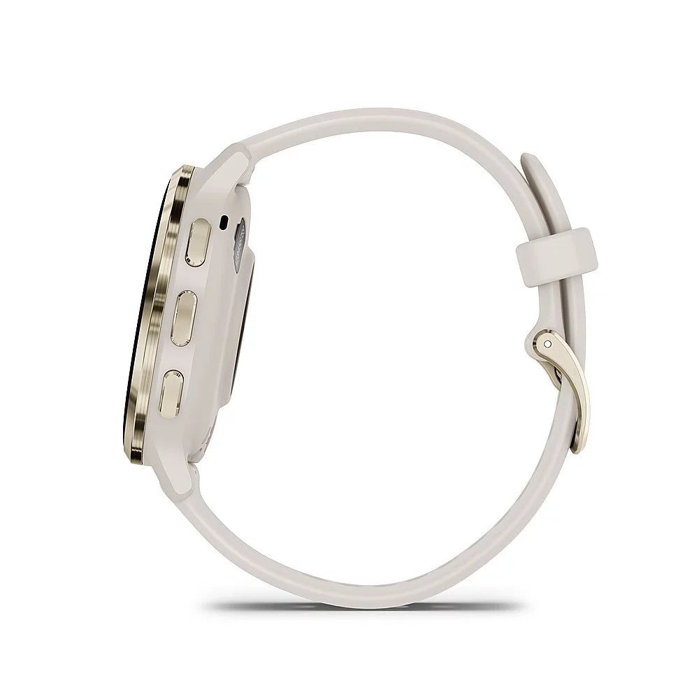 Gold Steel Bezel Ivory Case 41mm Health Fitness GPS Smartwatch H11478