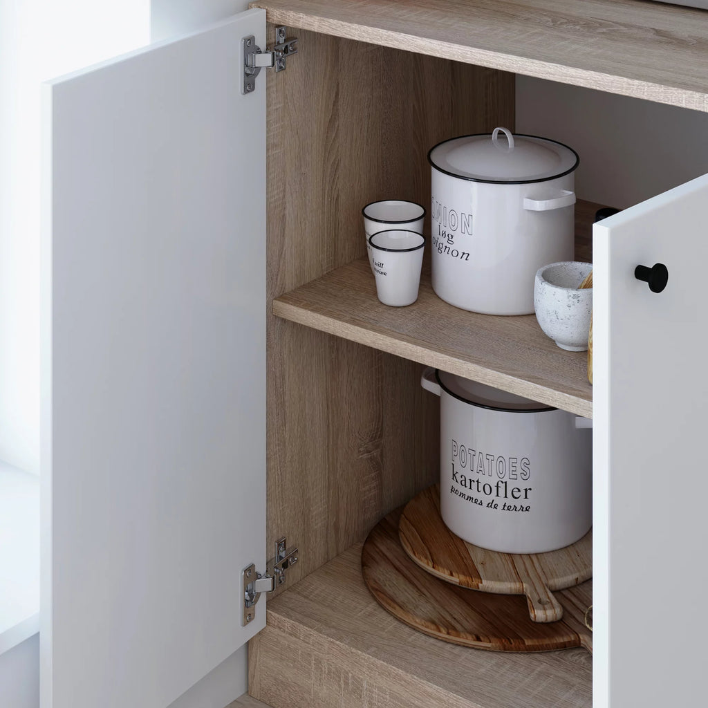 White Pantry Kitchen Storage Cabinet U158