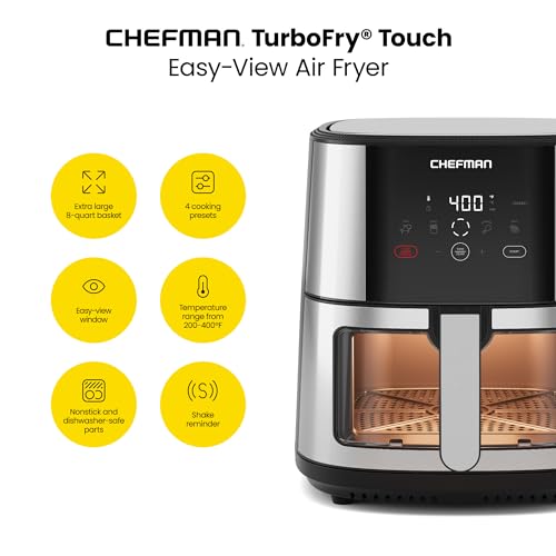 XL 8-Qt One-Touch Digital Control Nonstick Dishwasher-Safe Air Fryer P7046