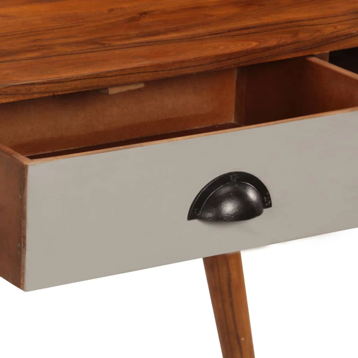 Acacia Wood Writing Desk with 4 Drawers M837530