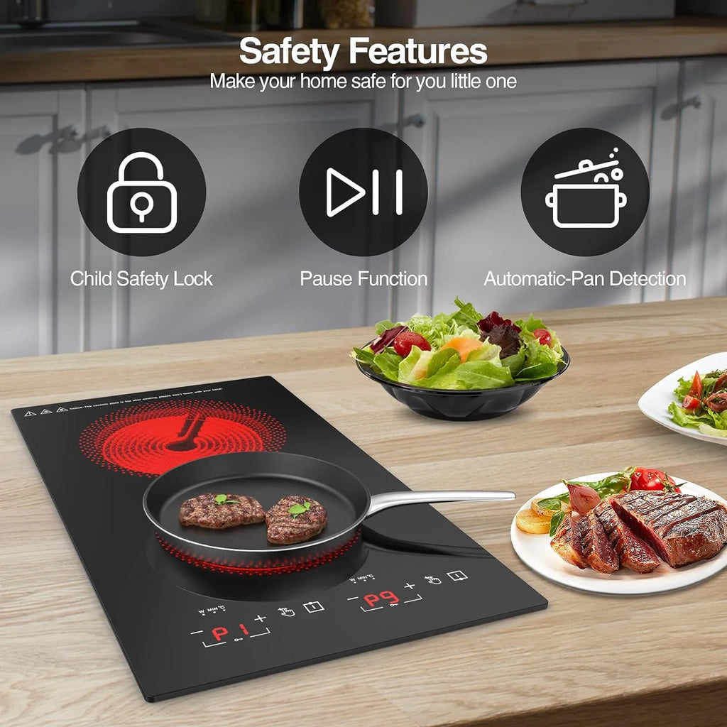 12 Inch 2 Burner Electric Cooktop S9248