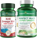Krill Omega 50+ with CoQ10 + Multi Greens K786