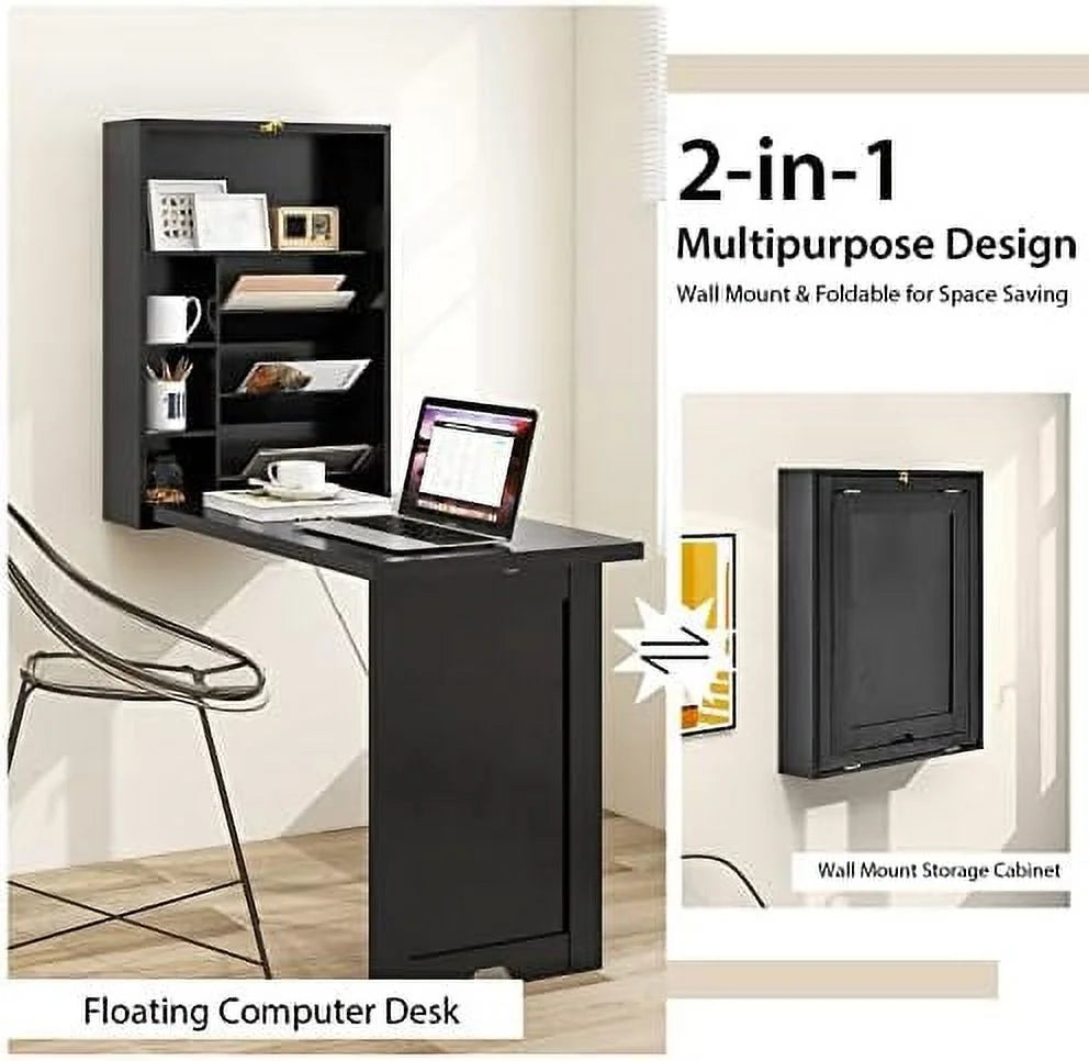 Wall Mounted Convertible Desk Q492