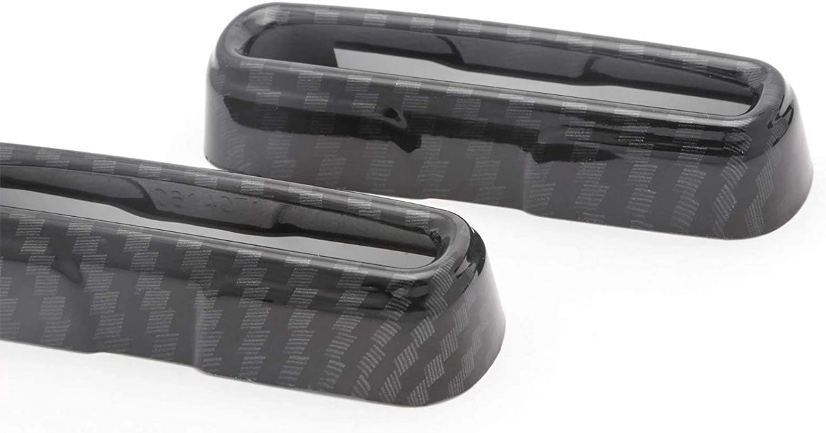 Seat Adjustment Knob Switch Buttons Cover Trim Carbon Fiber Pattern B1599