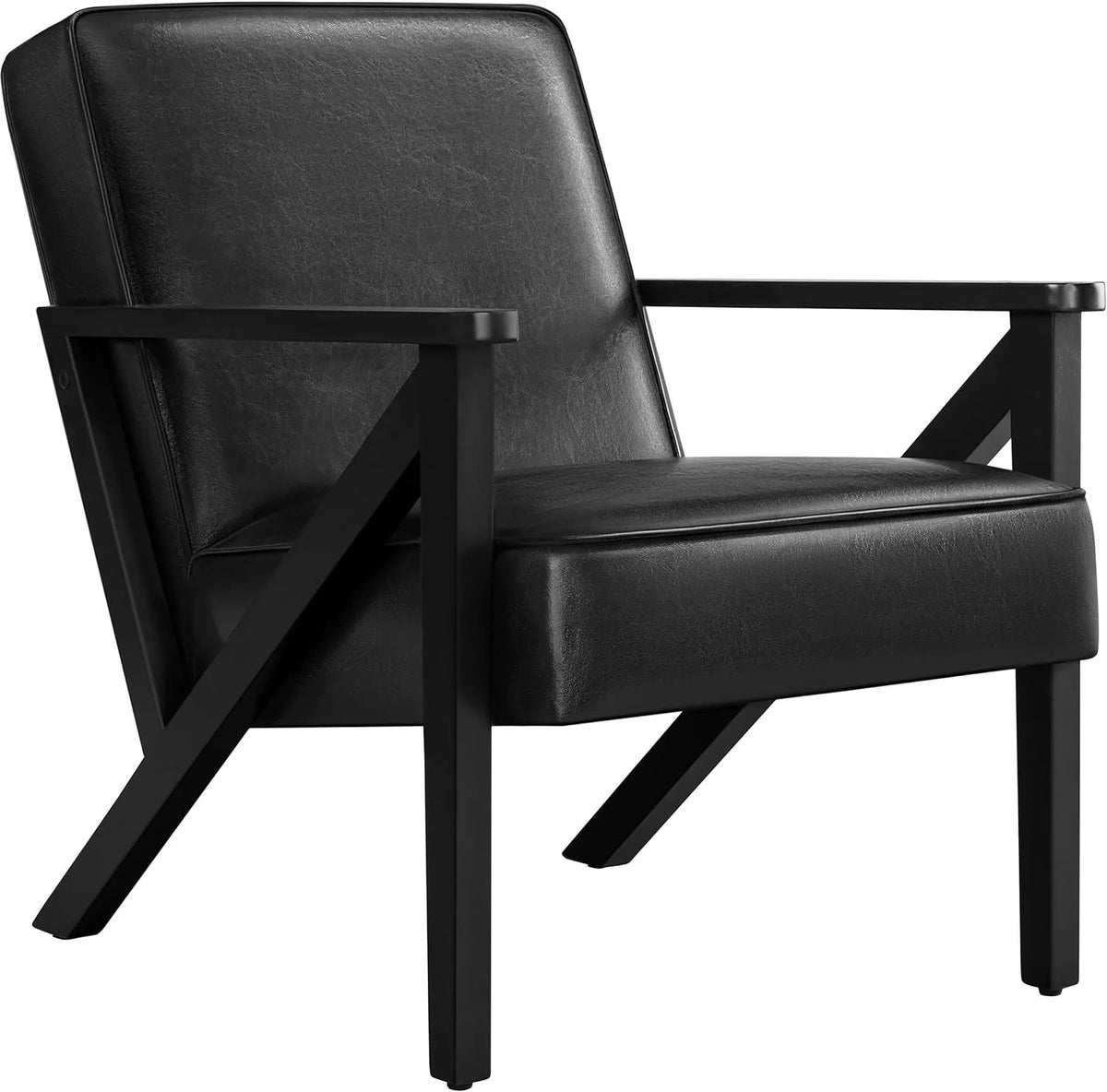 Light Brown 2 Pieces PU Leather Accent Chair O657076