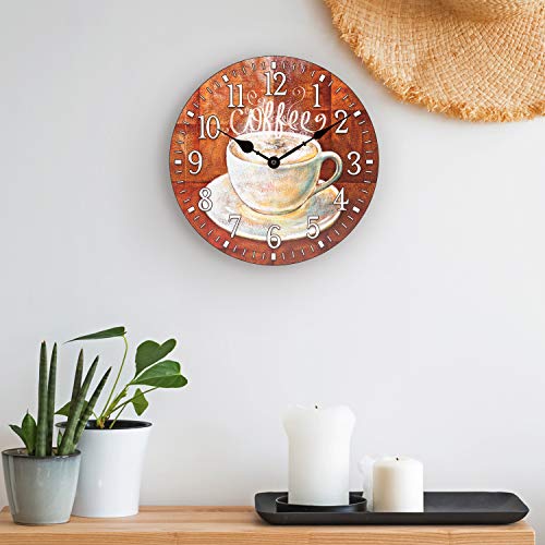 12-Inch Round Coffee Analog Wall Clock Z91172