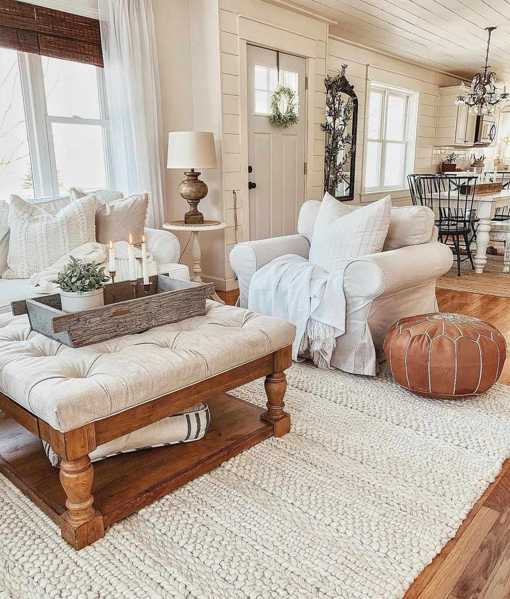 Ivory Charcoal Wool Area Rug 10' x 14' U66809