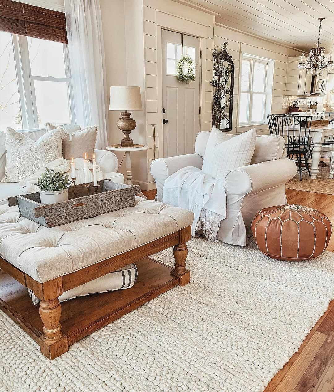 Ivory Charcoal Wool Area Rug 10' x 14' U66809
