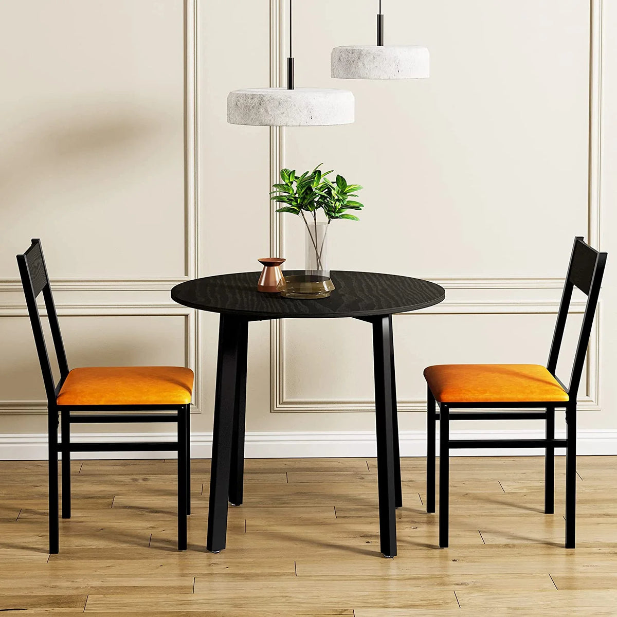 3 Piece Dining Table Set with 2 Cushioned Chairs I48212