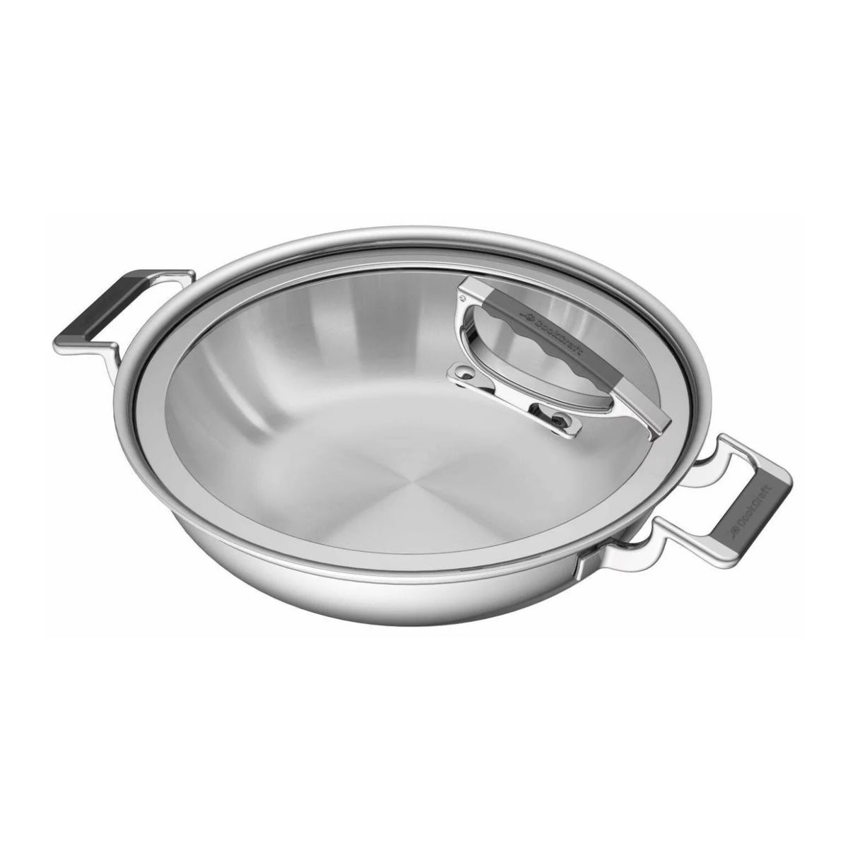 12-Inch Dual Handle Casserole Pan with Glass Lid V44854