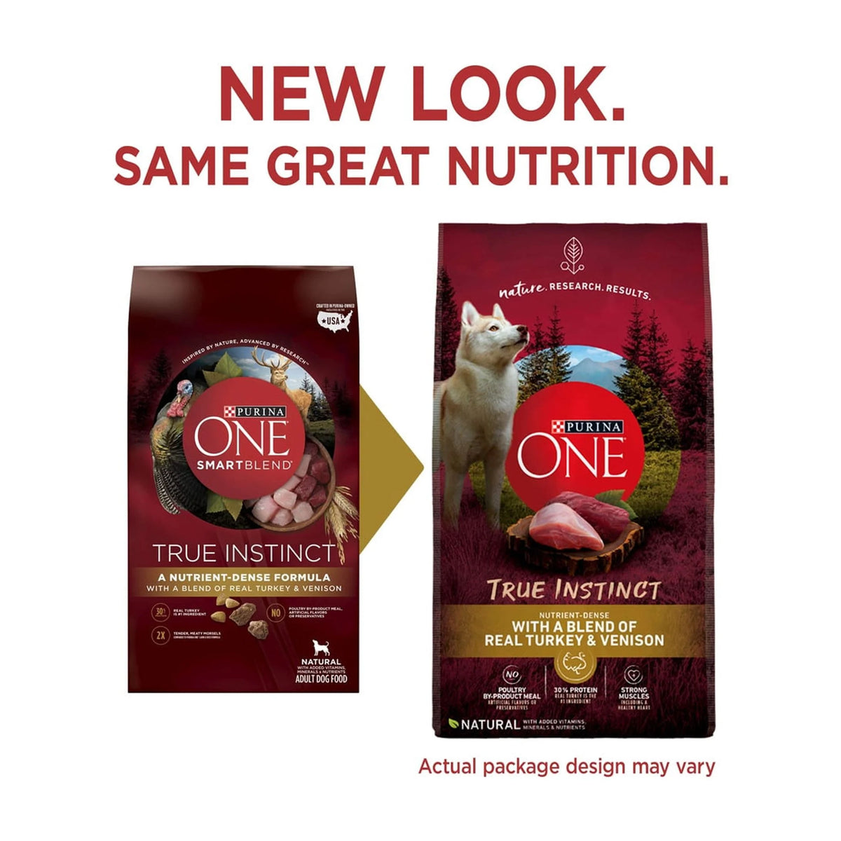 Turkey and Venison Dry Dog Food 7.4 lb Bag Pack of 16 J8728