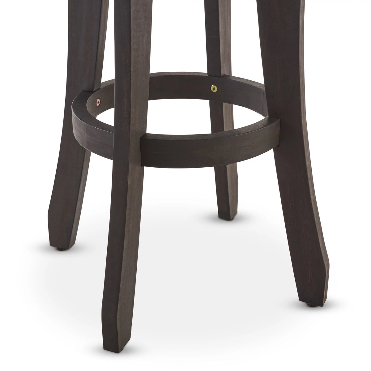 Acacia Wood 30 Inch Backless Barstools, Set of 2 P5521