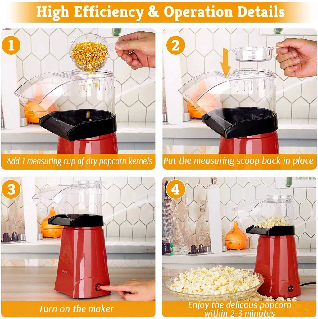 Hot Air Electric Popcorn Maker D887